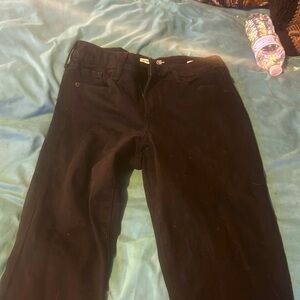 black jeans, power slim straight- mid rise
